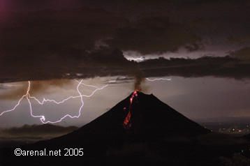 Arenal Volcano Eruption - September, 2005